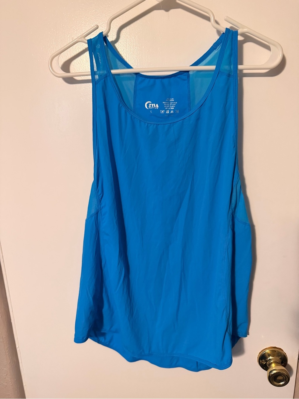 ZYIA Bright Blue Lightweight Racerback Tank
